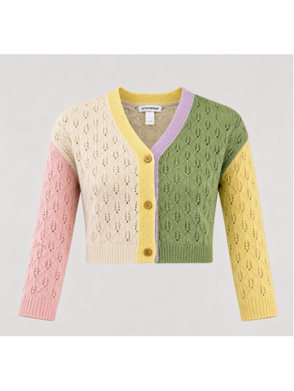 Women's COTTON EMPORIUM XL Multi-color Cardigan